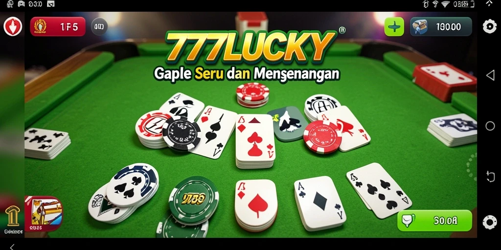 Screenshot gameplay Gaple yang seru dan menarik di 777LUCKY.