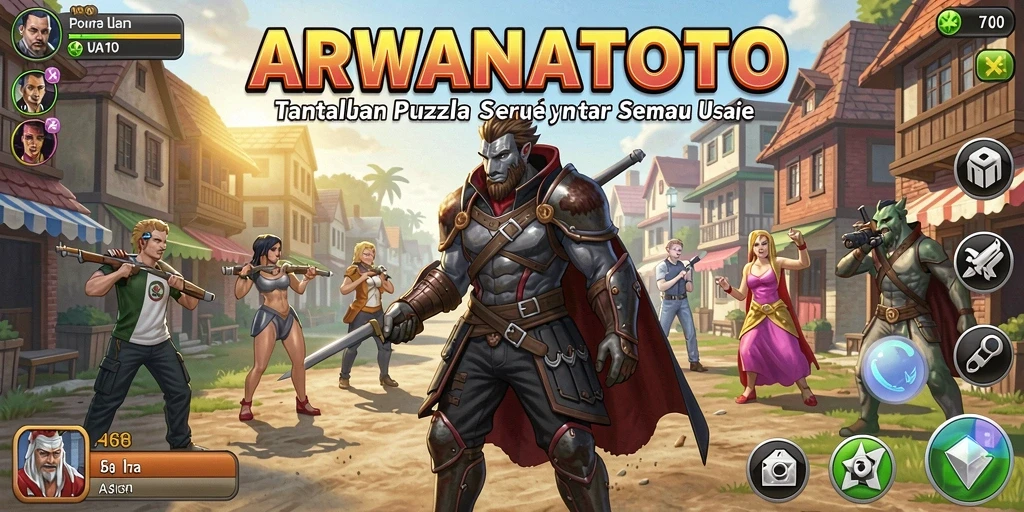 Tampilan gameplay ARWANATOTO yang menawan dan menantang.