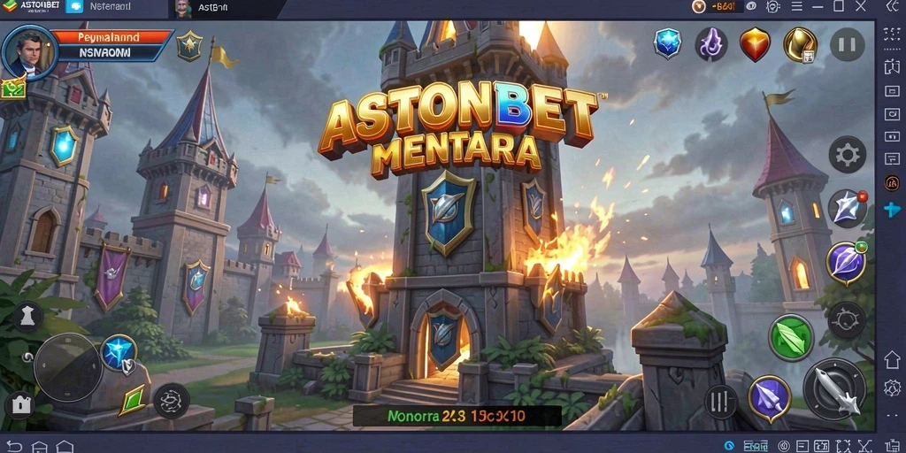 Gameplay menakjubkan dalam ASTONBET menunjukkan pertahanan menara yang strategis.