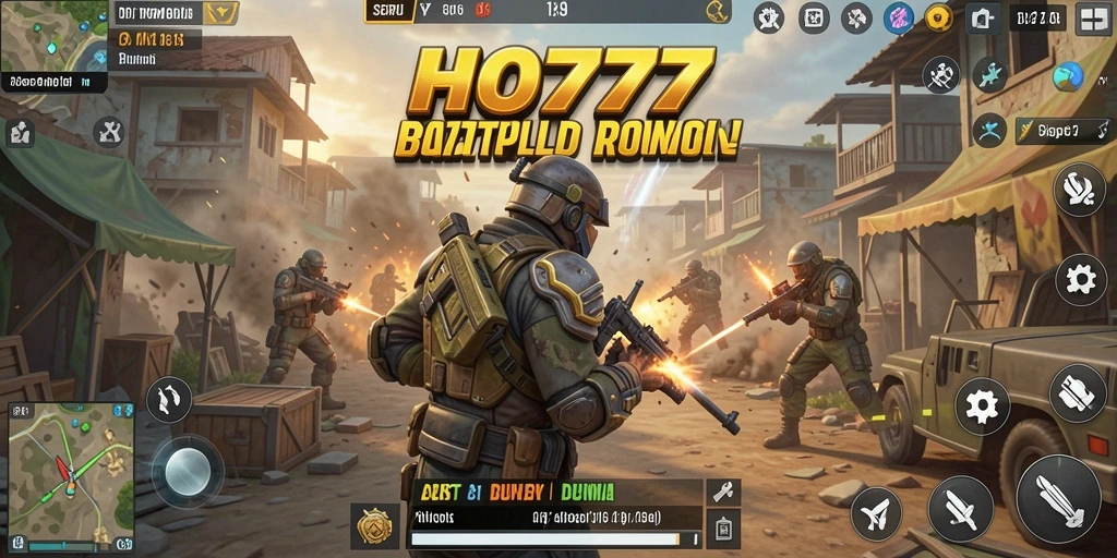 Gameplay seru dan mendebarkan dalam HO777 Battle Royale.