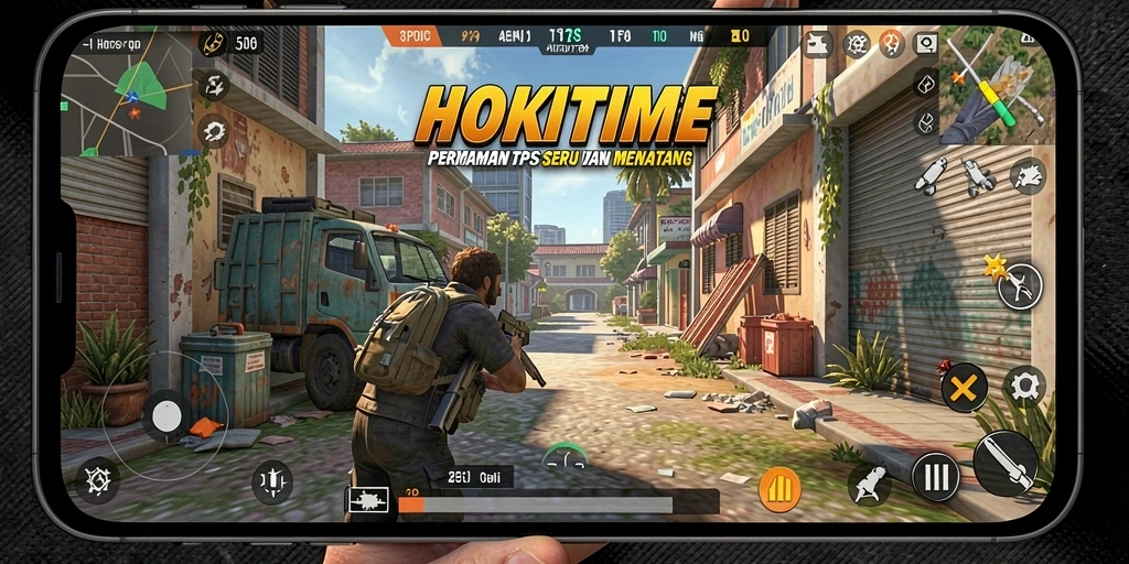 Tampilan gameplay HOKITIME menunjukkan pertempuran yang intens dan grafis yang mengagumkan.