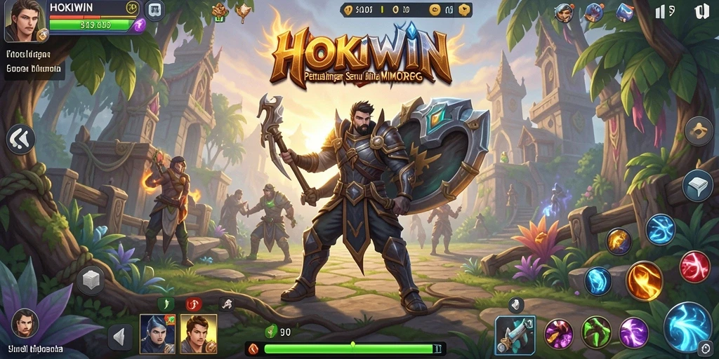 Tampilan gameplay HOKIWIN yang seru dan dinamis di dunia MMORPG.