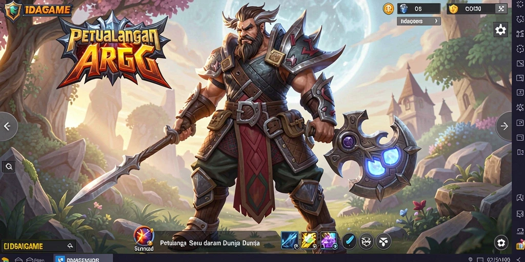 Tangkapan layar gameplay <strong>IDAGAME</strong> menampilkan aksi pertarungan yang mendebarkan.