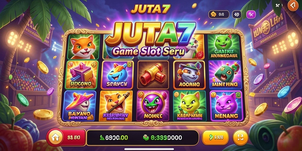 Gameplay slot JUTA7 yang seru dan mengasyikan.
