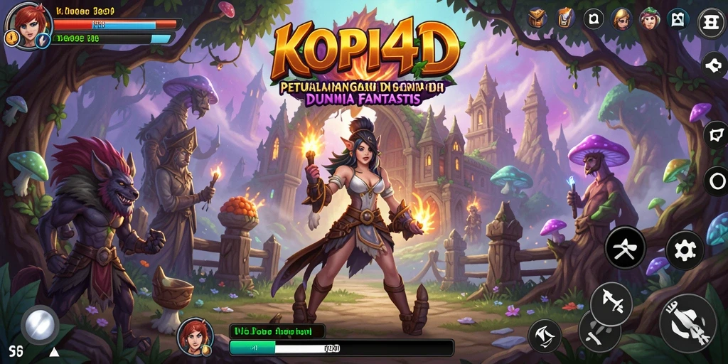 Gameplay KOPI4D yang menarik di dunia petualangan.