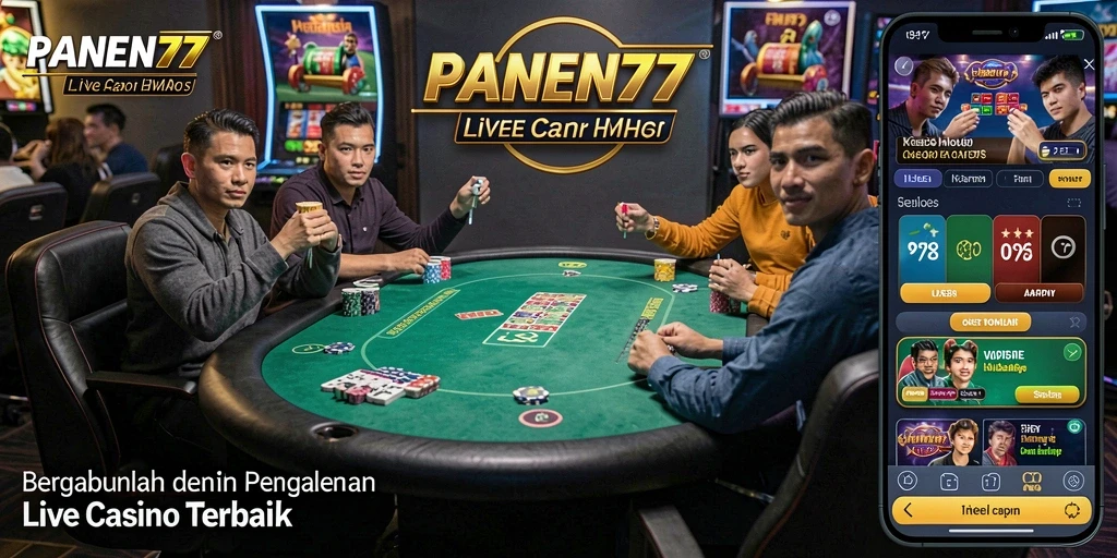 Tampilan menarik dari gameplay live dengan dealer profesional.