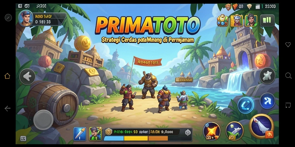 Tampilan gameplay seru dan strategis di PRIMATOTO.