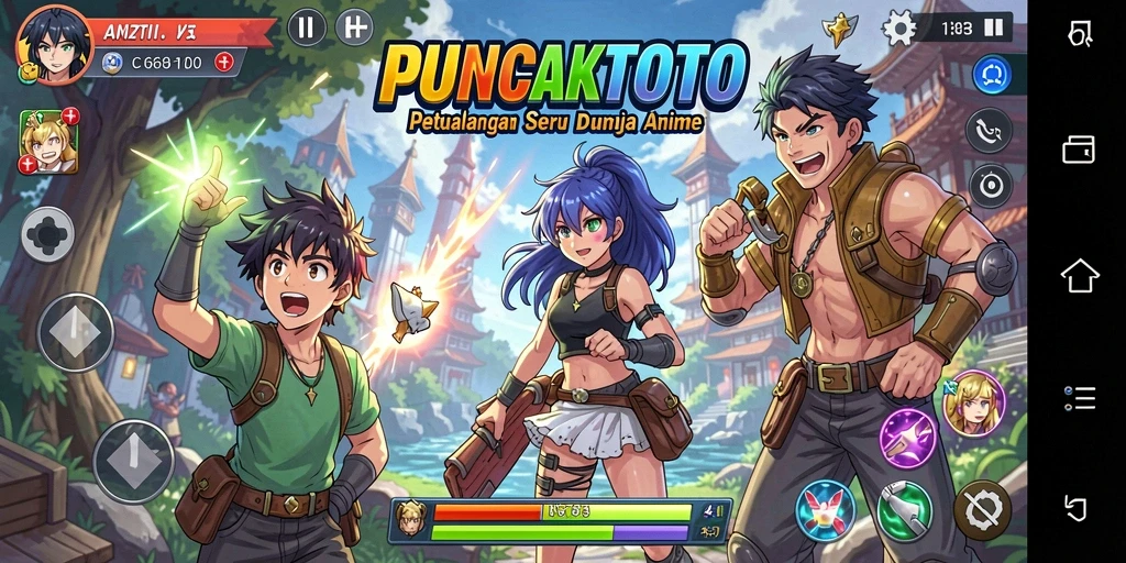 Screenshot gameplay PUNCAKTOTO menampilkan pertarungan seru dan grafis luar biasa.
