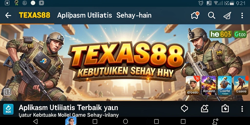 Tampilan antarmuka TEXAS88 yang intuitif dan fungsional.